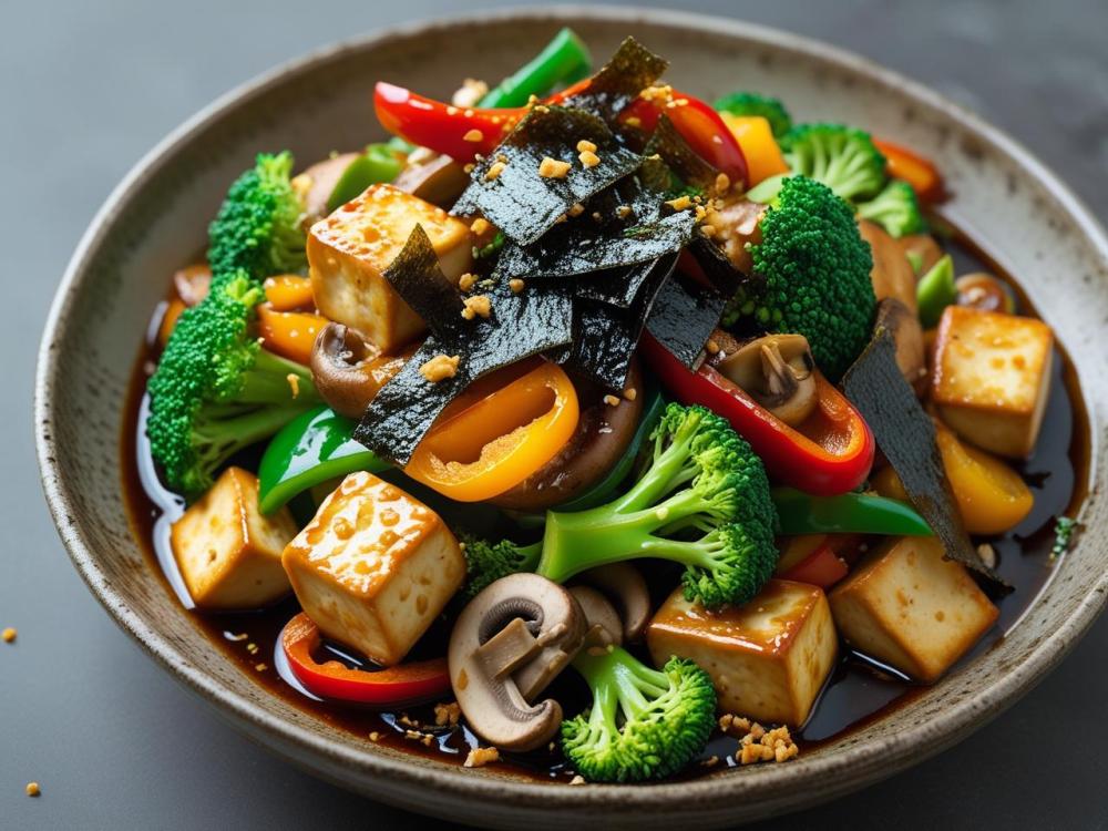 seaweed tofu stir fry