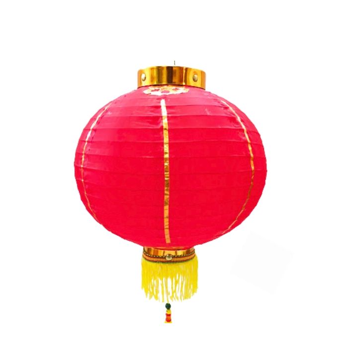 Red Lantern With Gold Line 