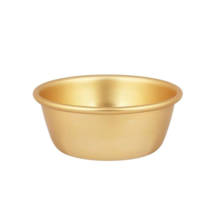 Yellow Aluminium cup 120mm 