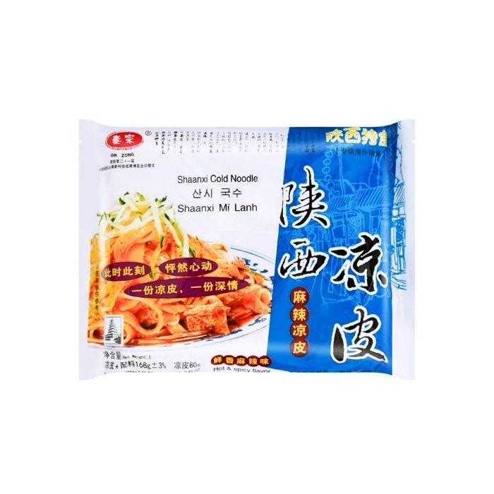 QIN ZONG SHAANXI Cold Noodle Hot and Spicy Flavour 168g 秦宗陝西涼皮 麻辣