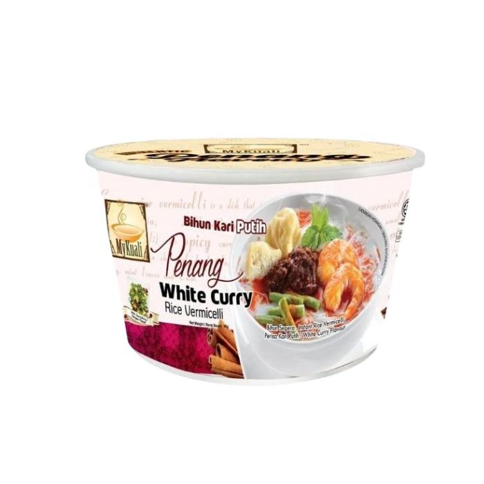  MYKUALI Penag White Curry Rice Vermicelli Bowl 90g 
