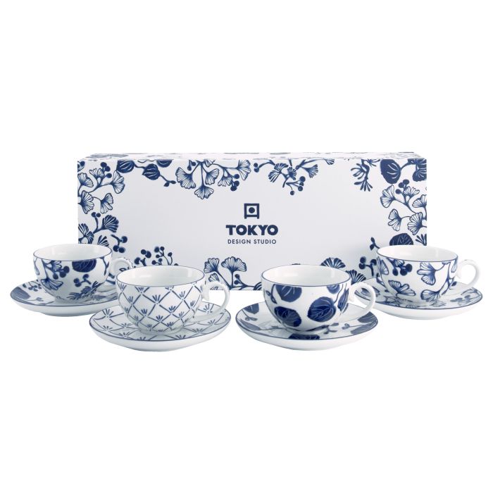TOKYO- Flora Japonica Cup and Saucer Set 8pcs 100ml (17456) 