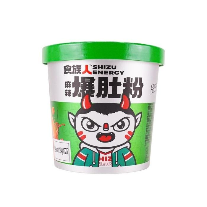 SHIZU Energy Malabaodu Instant Vermiceli Bowl Hot Spicy 150g 食族人麻辣爆肚粉桶装