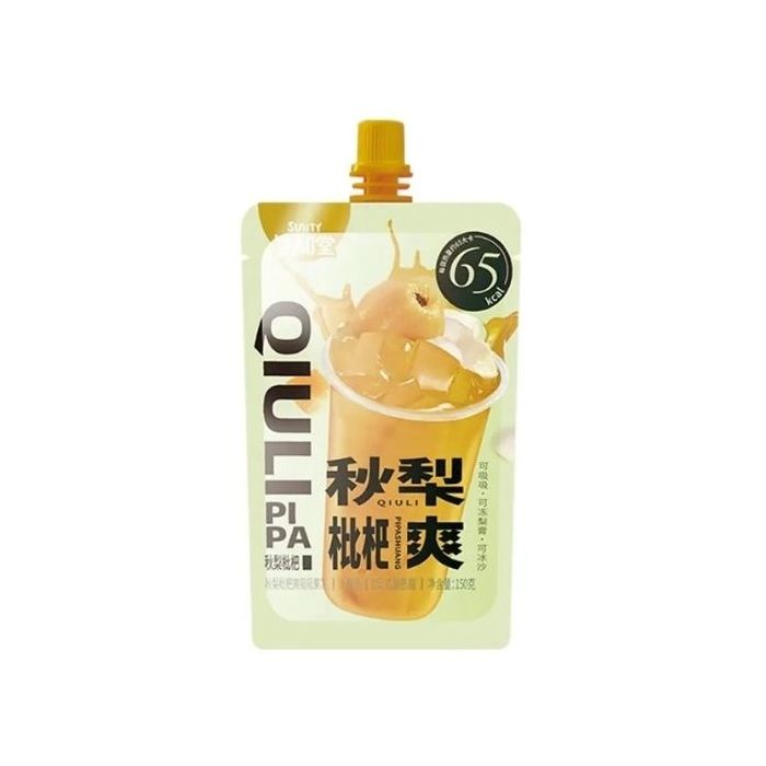 SUNITY Autumn Pear and Loquoat Jelly Dessert Fruit Drink 150g 生和堂吸吸果冻-秋梨枇杷味