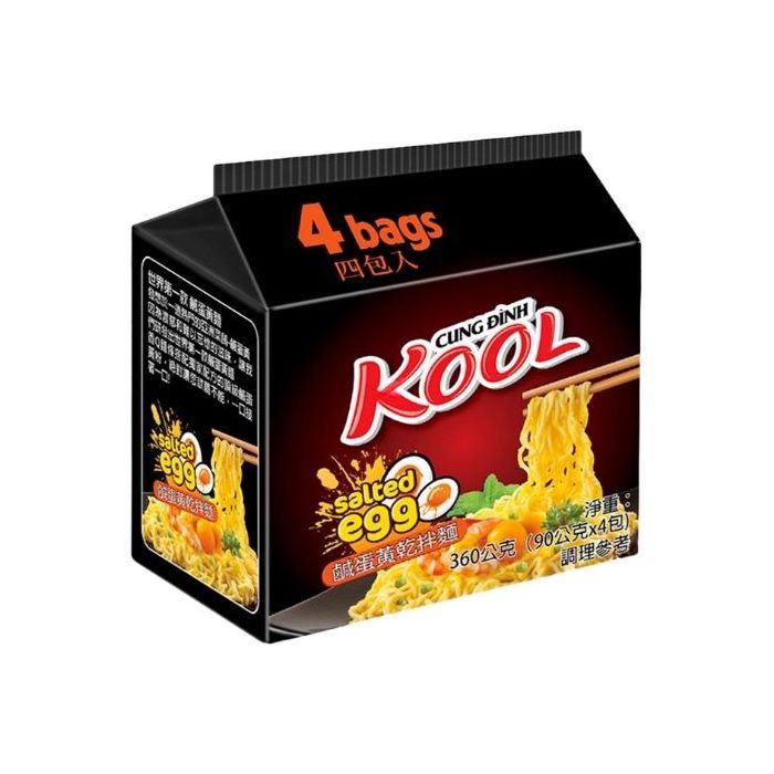 KOOL Instant Noodles Salted Egg Flavour 360g 越南鹹蛋黃乾拌麵 (原味)