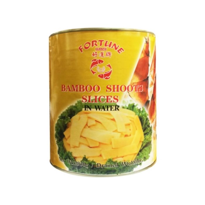 FORTUNE Canned Bamboo Shoots (Halves) 2.95kg x 6 好運竹荀角 大