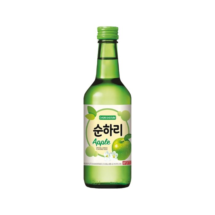 LOTTE Chum Churum Apple Soju Liquor (Alc 12%) 360ml 韓國燒酒 蘋果
