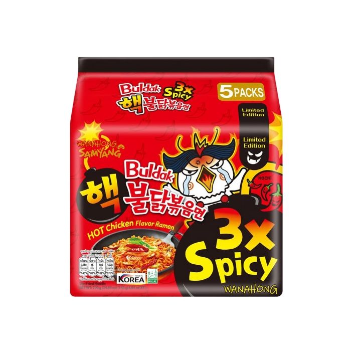 (Pack of 5) SAMYANG 3x Spicy Buldak Noodle  700g 