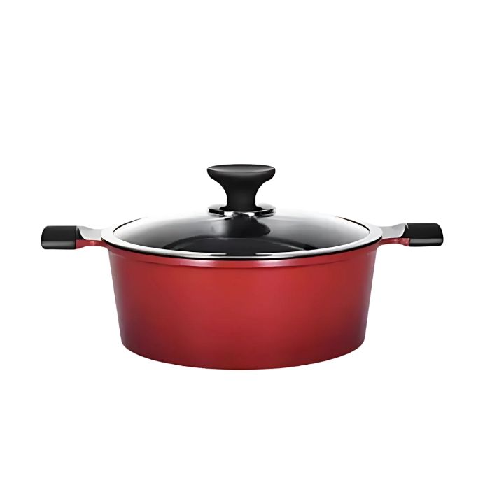 Aluminium casserole pan with lid (Jeongol) induction 28cm 
