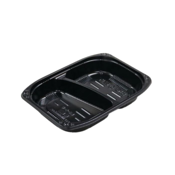 HIRO LS-5-Base Bento Box  800pc x 1 黑色外賣便當盒 2格