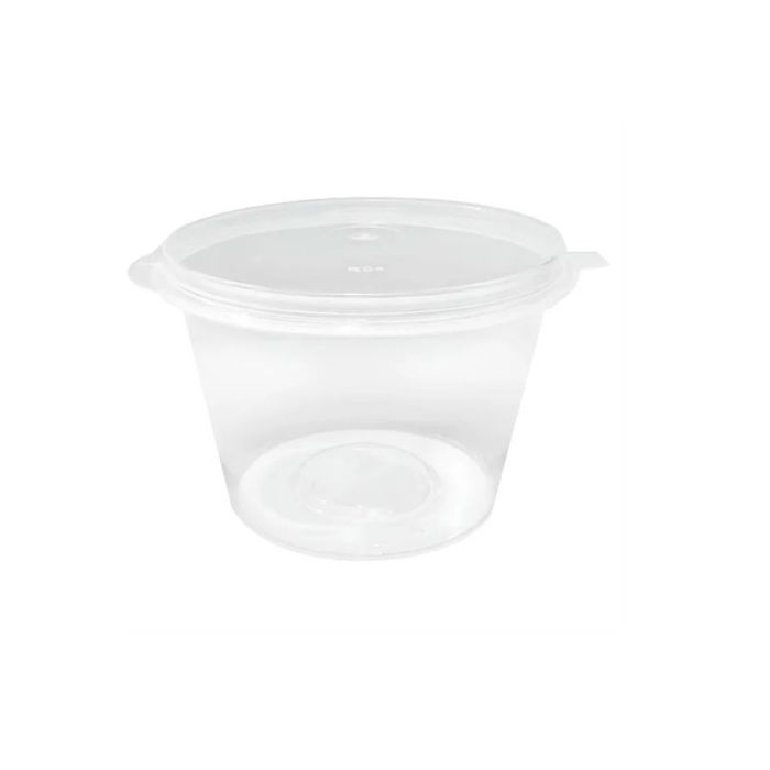 FORTUNE 4oz Plastic Sauce Pot + Lids CLEAR 500pc x 1 4安士透明汁杯
