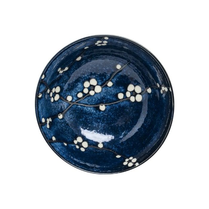 Bowl Hana Blue 17.5X6CM 白花藍瓷碗