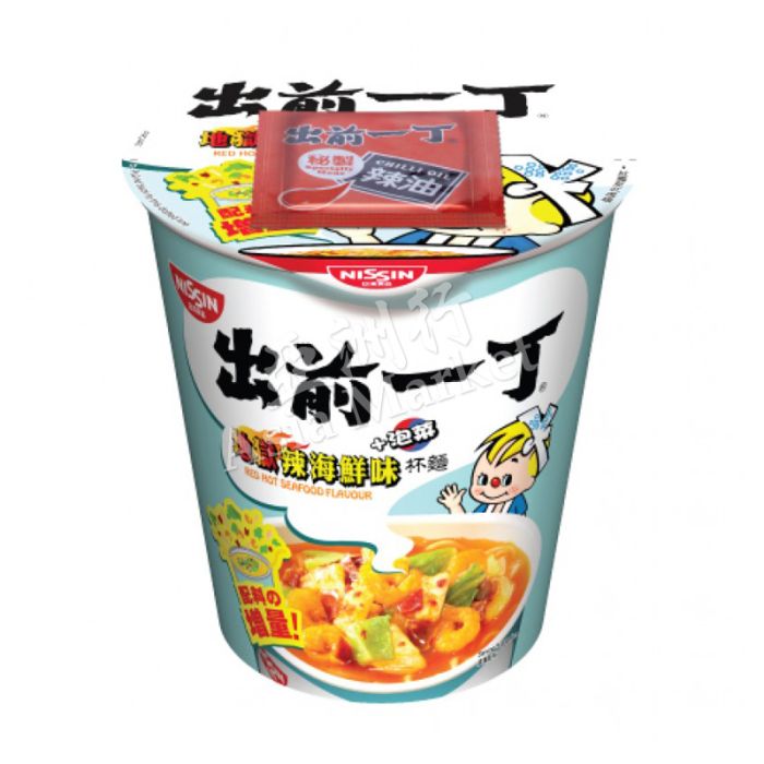 Nissin Red Hot Seafood Flavour Cup Noodle 75g