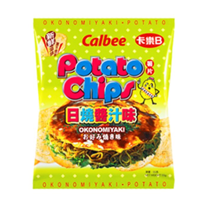 CALBEE Okonomiyaki Flavoured Potato Chips 55g 卡樂B日燒味薯片