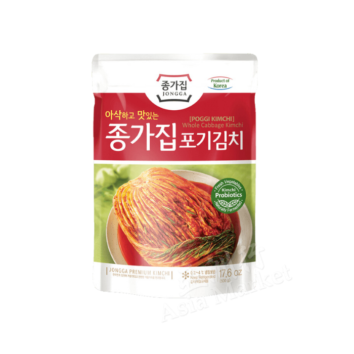 FRESH Jongga Poggi Kimchi - Whole Cabbage Kimchi 500g 韓國袋裝整顆泡菜
