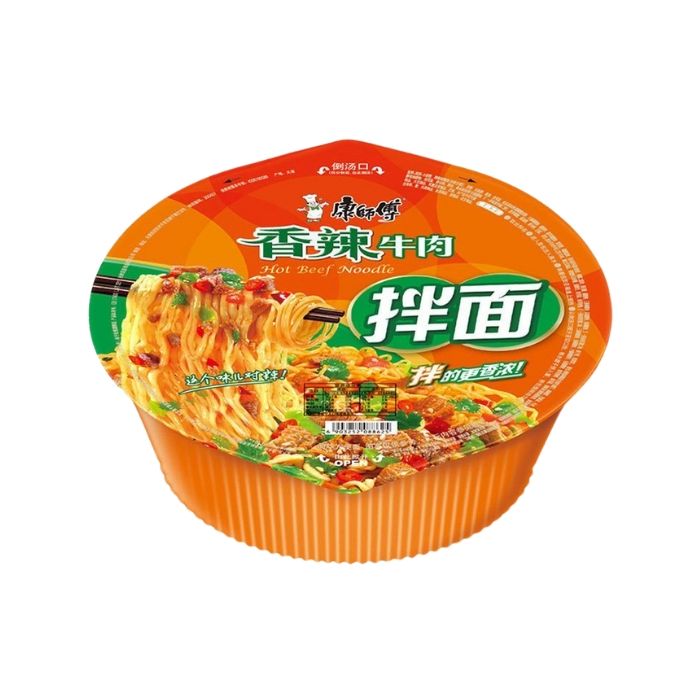 KSF Spicy Beef Stir Fried Noodle (Bowl) 270g 康師傅乾拌盒麵-香辣牛肉