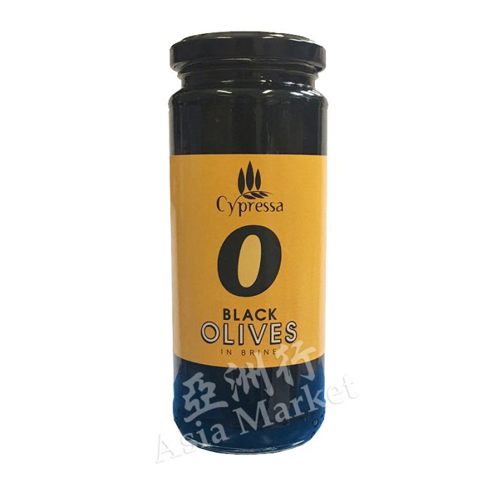 Cypressa Black Olives in Brine 340g