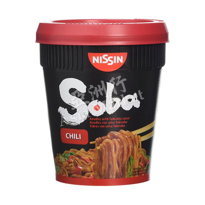 NISSIN Soba Cup Noodle - Chili Flavour 88g 出前一丁辣 杯 面