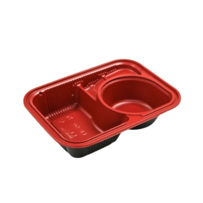 HIRO LB-50-Base Bento Box 234x172x50mm 600pc x 1 紅色外賣便當盒