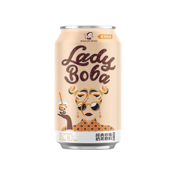 Lady Boba Bubble Tea Drink Original 315ml 波波小妞原味珍珠奶茶
