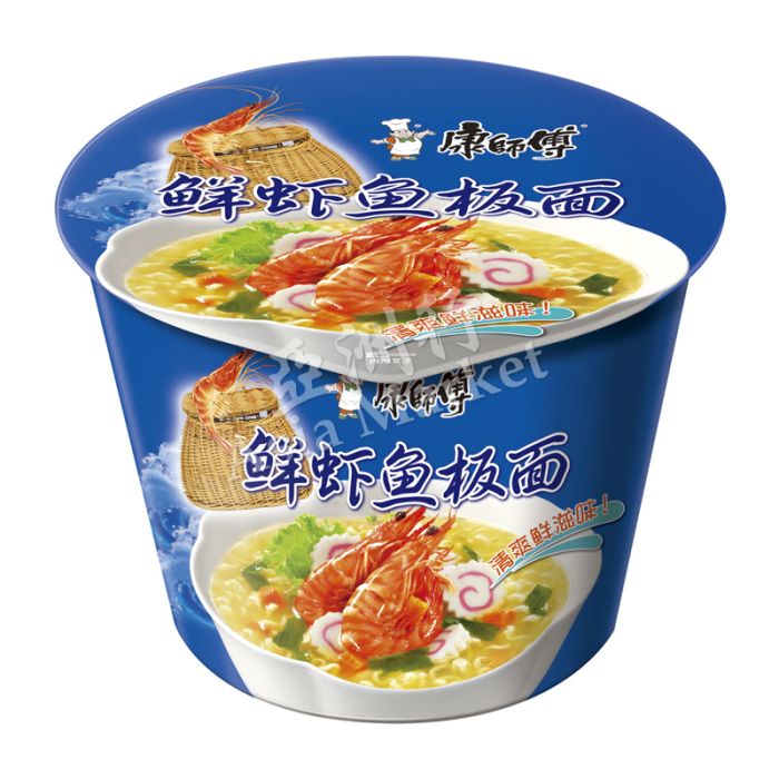 KSF Fish & Shrimp Flavour Bowl Noodle 101g (BBD: 22/06/2026) 康師傅鮮蝦魚板碗面