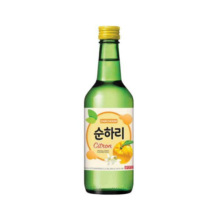 LOTTE Chum Churum Citron Soju Liquor (Alc 12%) 360ml