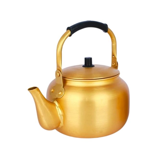 Yellow Aluminium kettle 1L 