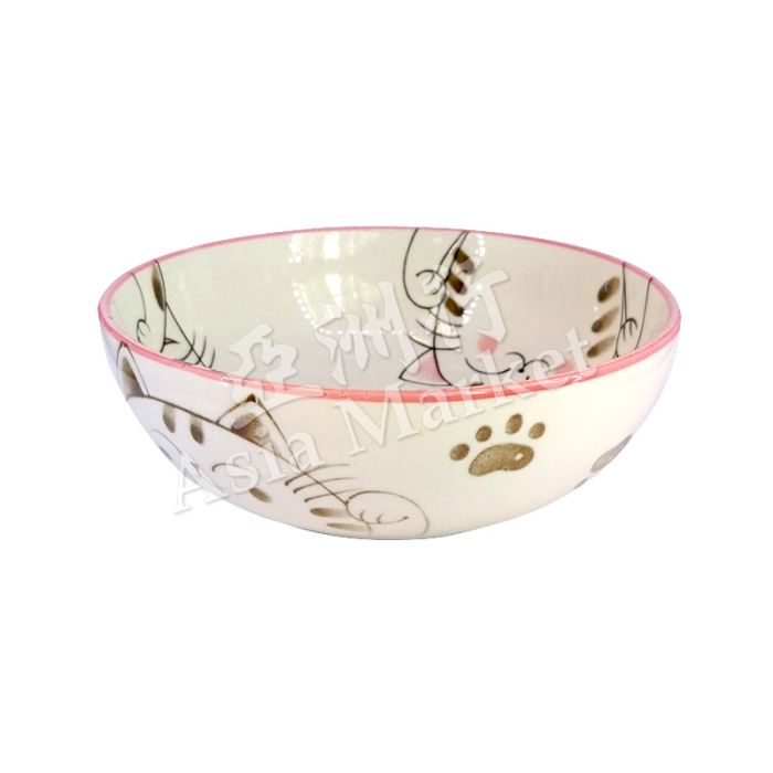 6.2Inch Kitty Cat Bowl (Pink) 三隻小貓碗