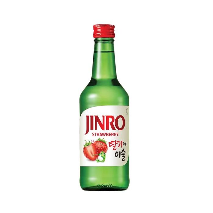 JINRO Chamisul Strawberry Soju (ALC.13.0%) 360ml 真露 - 燒酒草莓味