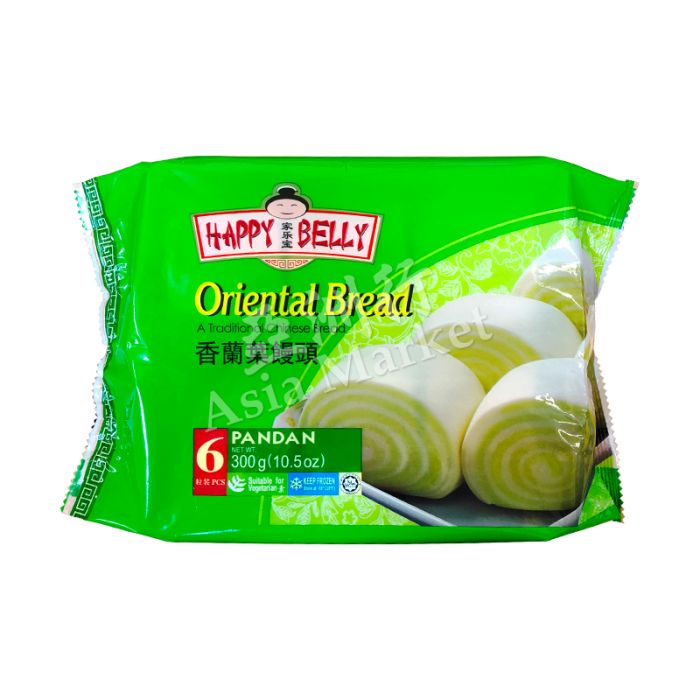 [FROZEN] Happy Belly Oriental Bread Pandan 300g 香葉饅頭