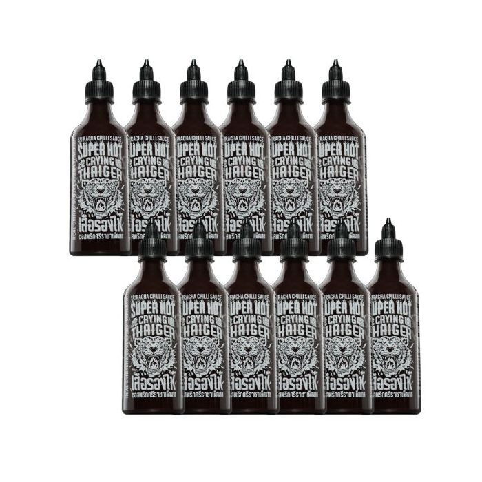 [CASE] CRYING THAIGER Sriracha Chilli Sauce Super Hot 440ml x12 
