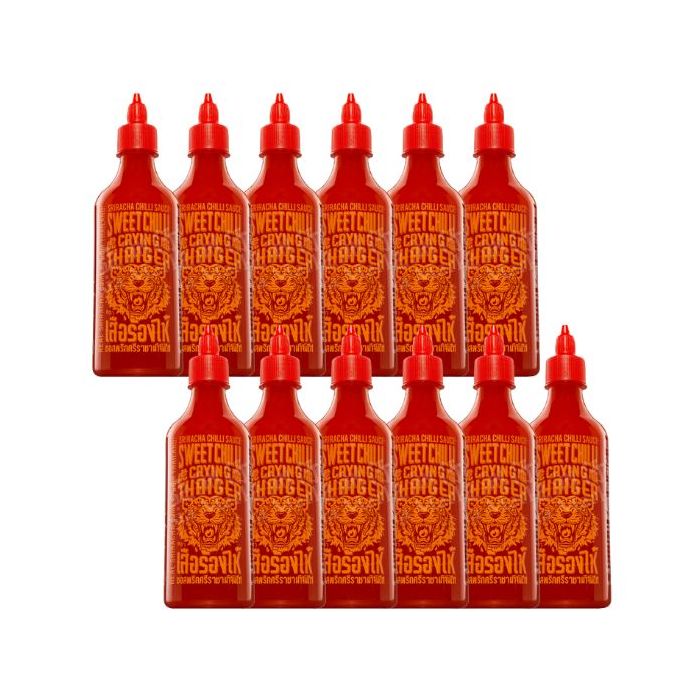 [CASE] CRYING THAIGER Sriracha Chilli Sauce Sweet Chilli 440ml x12 