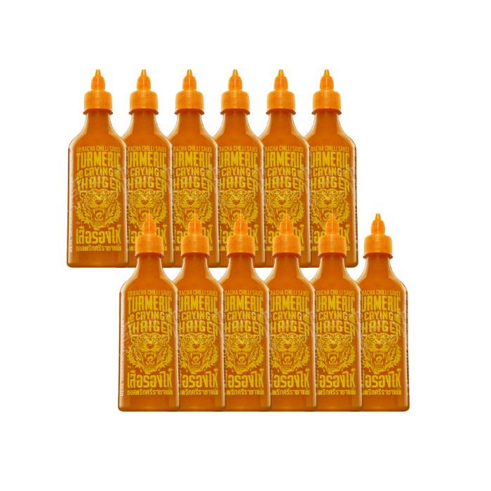 [CASE] CRYING THAIGER Sriracha Chili Sauce Turmeric 440ml x12 