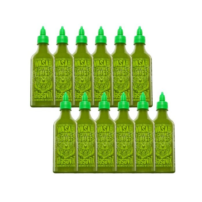 [CASE] CRYING THAIGER Sriracha Chilli Sauce Wasabi 440ml x12 