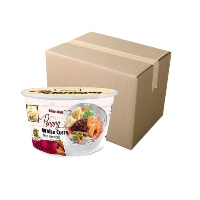 [CASE] MYKUALI Penag White Curry Rice Vermicelli Bowl 90g x 12 
