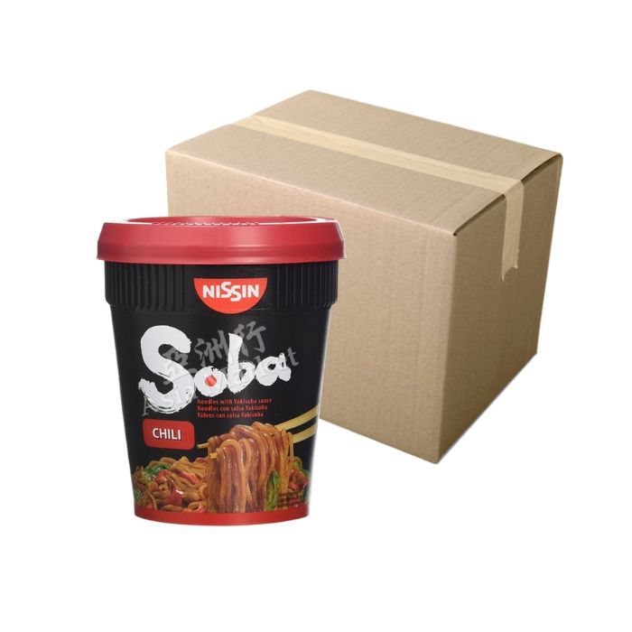 [CASE] NISSIN Soba Noodles With Yakisoba Sauce Chilli 92g x 8 