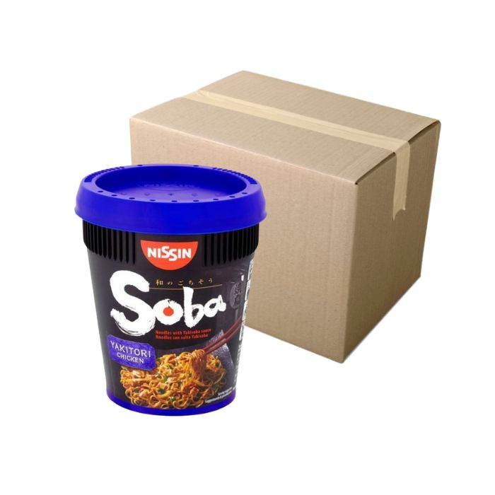 [CASE] NISSIN Soba Noodles With Yakisoba Sauce Yakitori Chicken 89g x 8 
