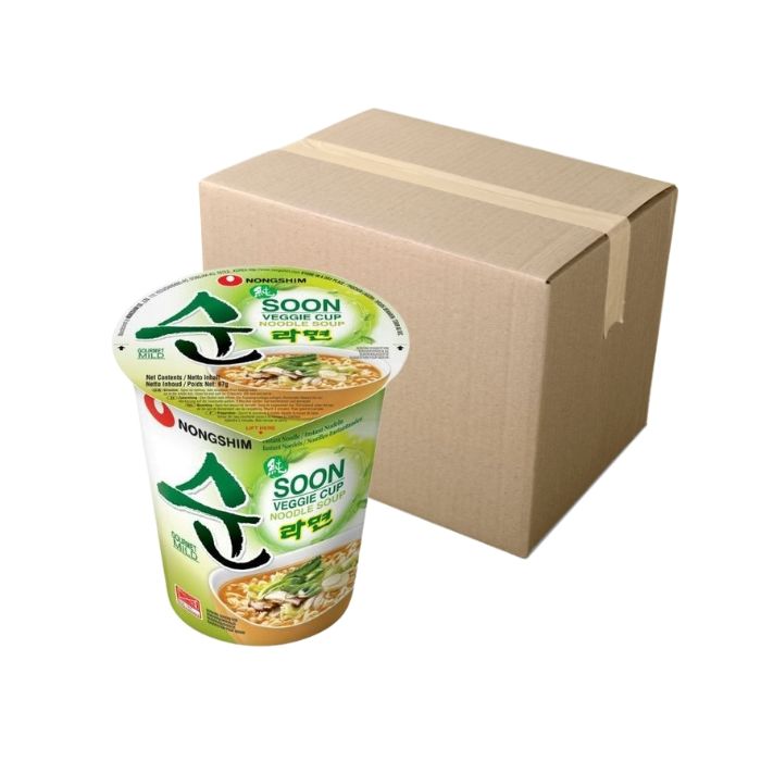 [CASE] NONGSHIM Instant Noodle Cup Soon Veggie Ramyun 67g x 12 