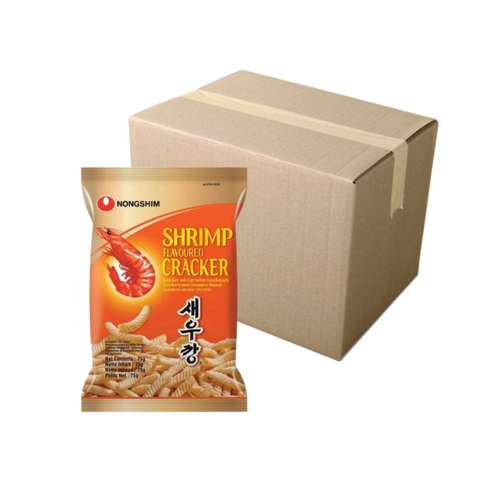 [CASE] NONGSHIM Shrimp Flavoured Cracker 75g x 20 