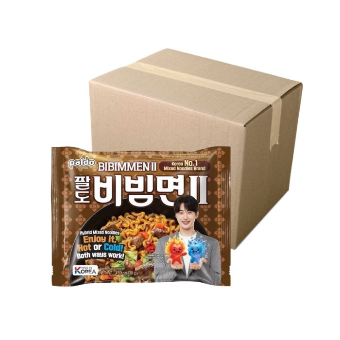 [CASE] PALDO Bibimmen II Hot or Cold Instant Noodles 130g x16 