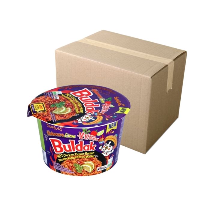 [CASE] SAMYANG Buldak Habanero Lime Ramen Big Bowl 110g x 16 