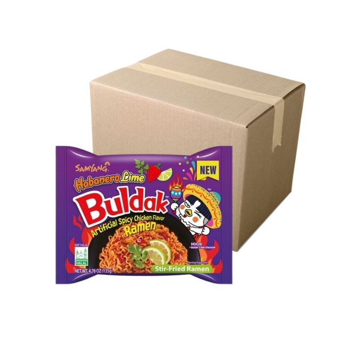 [CASE] SAMYANG Hot Chicken Habanero Lime Flavour Ramen 135g x 40 