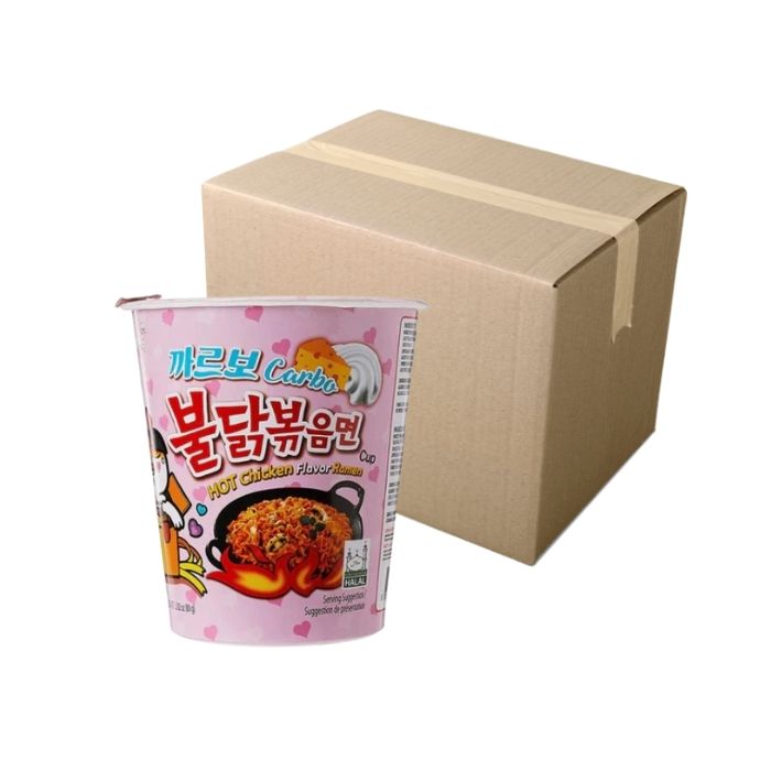 [CASE] SAMYANG Hot Chicken Ramen Carbonara Cup 80g x 6 
