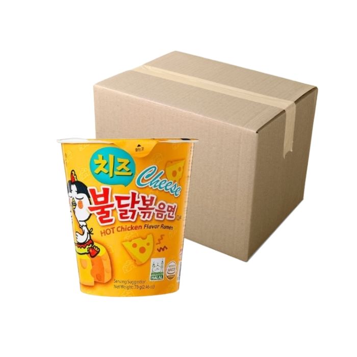 [CASE] SAMYANG Hot Chicken Ramen Cheese Cup 80g x 6 
