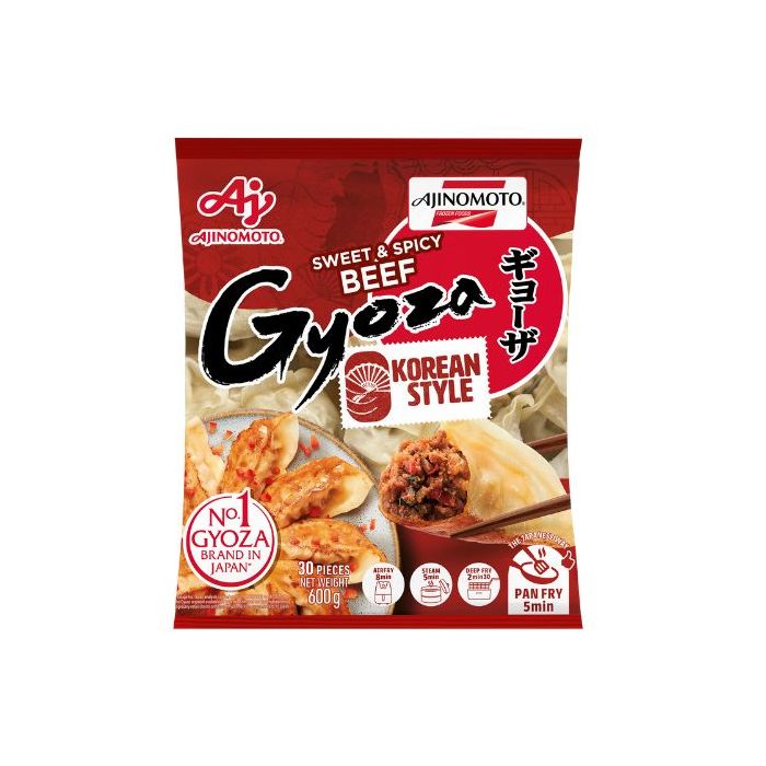 [FROZEN] Ajinomoto Korean Style Sweet Spicy Beef Gyoza 600g 韓式甜辣牛肉餃子