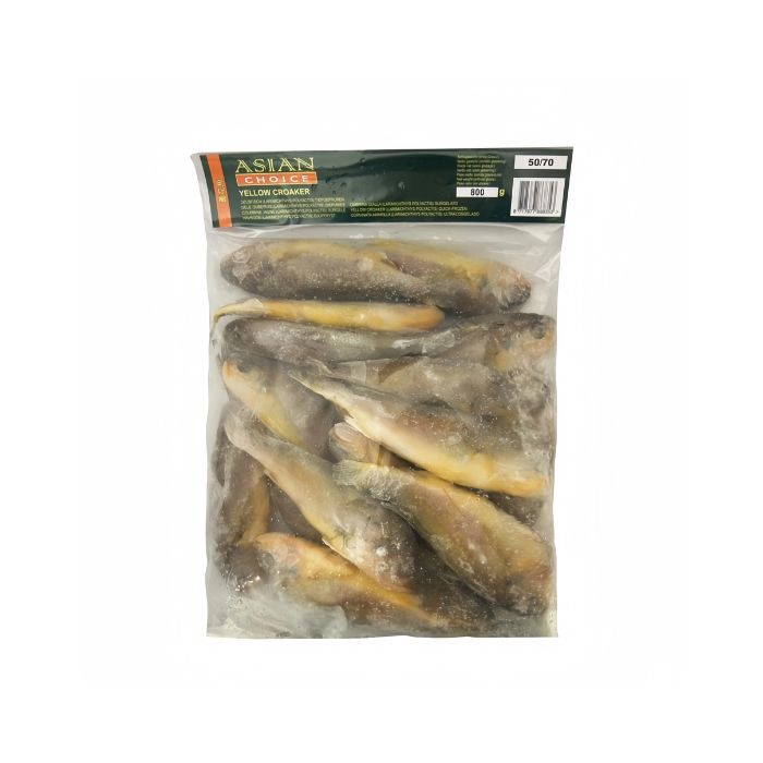 [FROZEN] ASIAN CHOICE Frozen Yellow Croaker Whole Cleaned 1kg  黃花魚