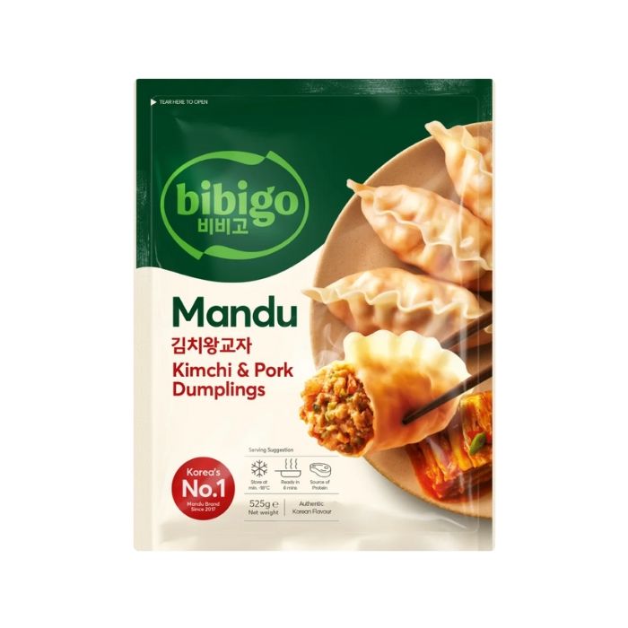 [FROZEN] BIBIGO Kimchi & Pork Dumpling 525g  超大韓豬肉泡菜餃子
