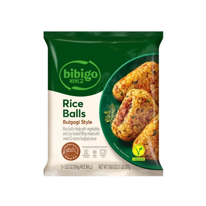 [FROZEN] CJ Bibigo Plant-Based Rice Ball/Onigiri Jeonju Bulgogi 500g 韓式烤肉味飯团