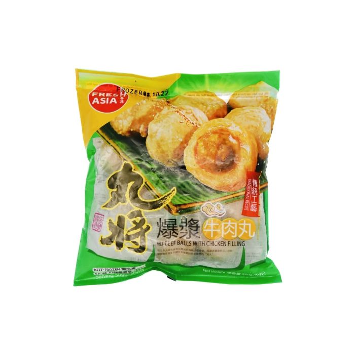 [FROZEN] FRESH ASIA FOODS Beef Balls with Chicken Filling  200g 丸将爆漿牛肉丸