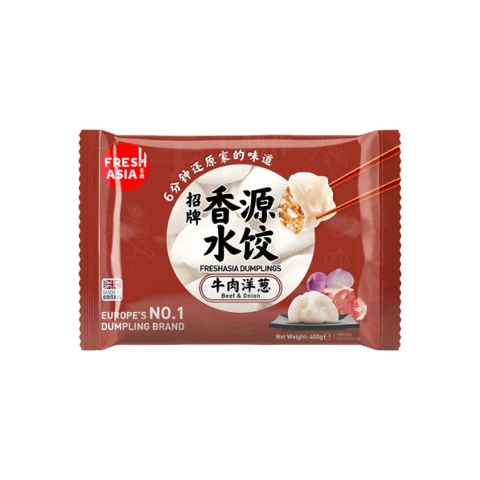 [FROZEN] FRESH ASIA FOODS Beef & Onion Dumpling 400g 香源牛肉洋蔥